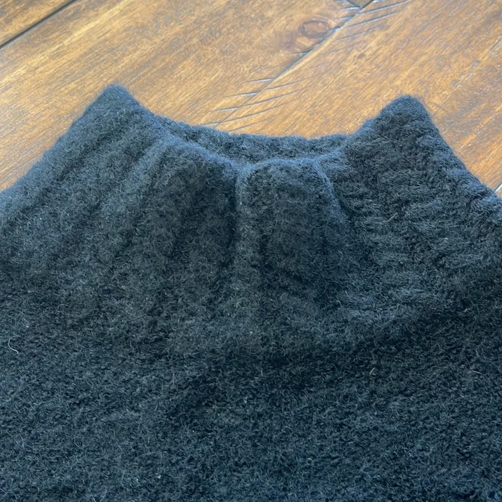 SERAC 100% Wool Black Chunky Sweater size M - Picture 12 of 16